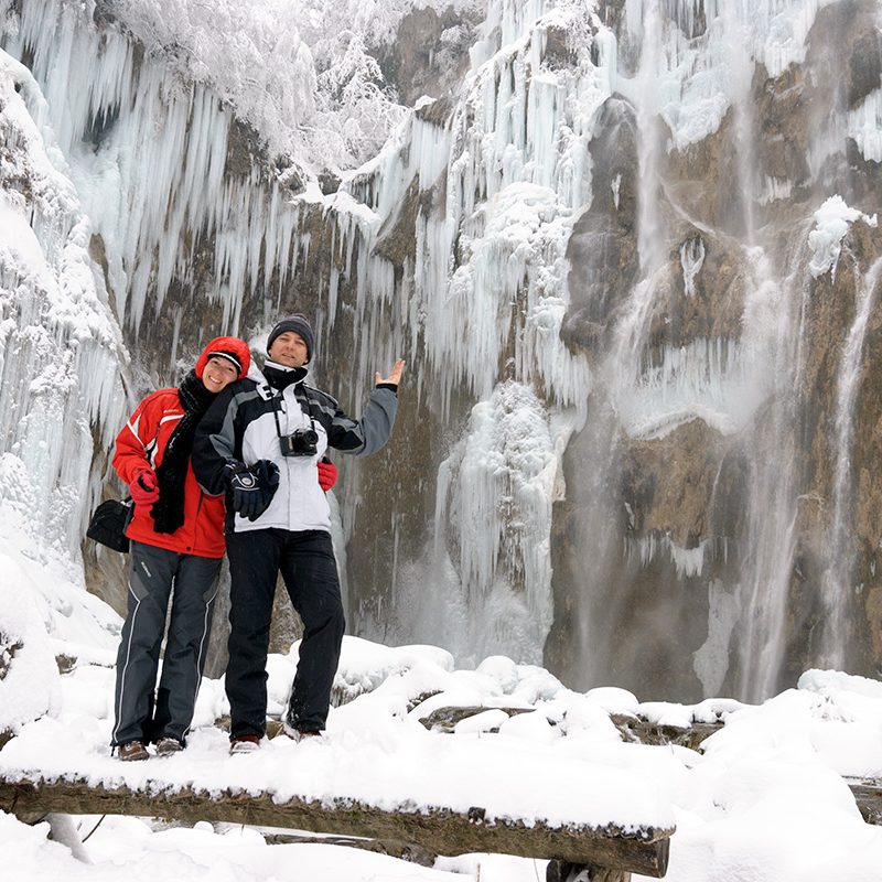 Lacurile Plitvice iarna